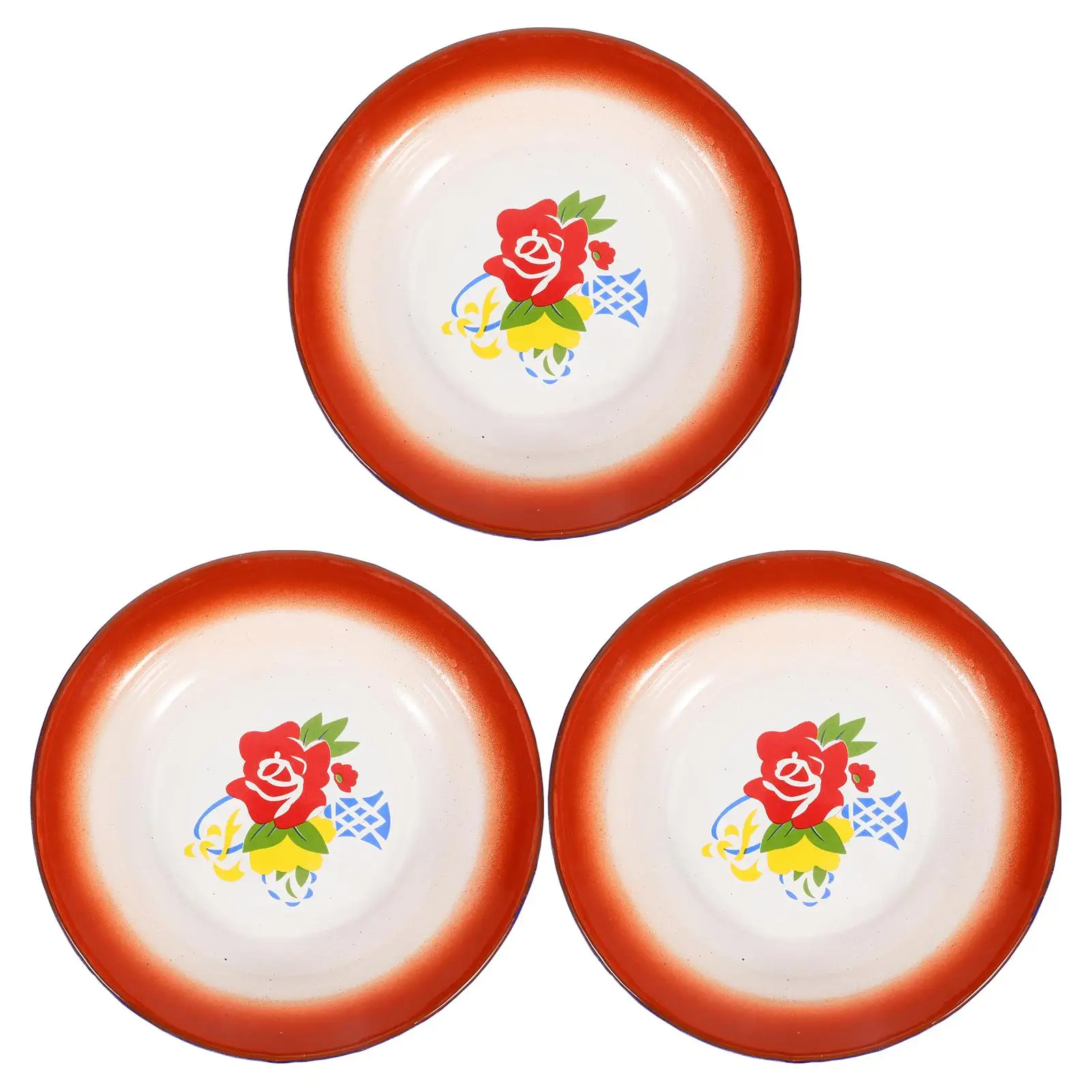 3 Pcs Enamel Plates 16CM Vintage Chinese Style Flower Red Fruit Snack Dessert Serving Plates Tableware Set Restaurant Bar Picnic
3 Pcs Enamel Plates 16CM Vintage Chinese Style Flower Red Fruit Snack Dessert Serving Plates Tableware Set Restaurant Bar Picnic