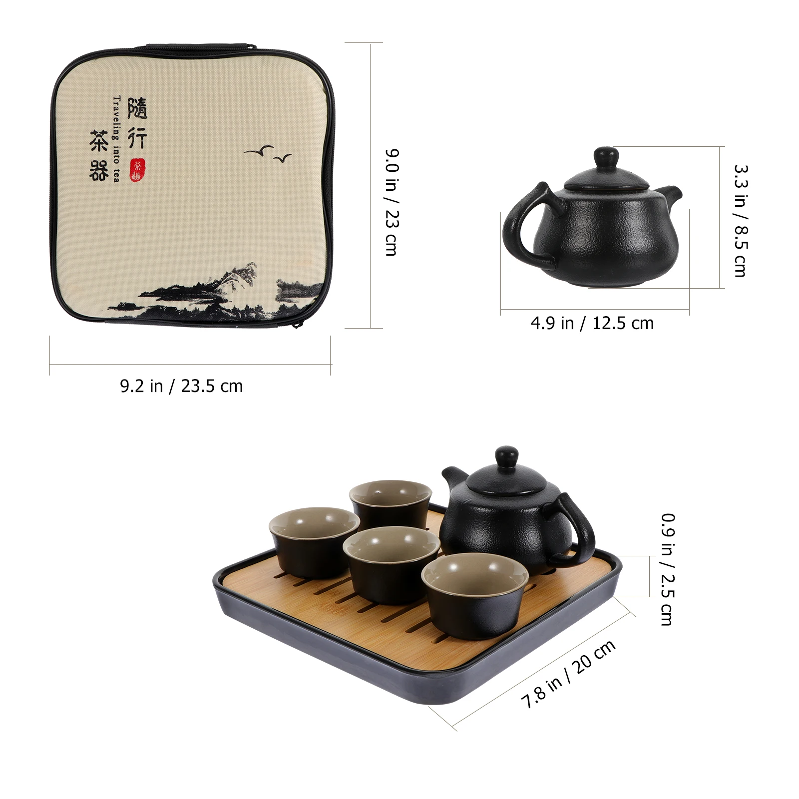 Unique Ceramic Bamboo Cloth Travel Tea Kettle Set Practical Teacup And Clip For Personal Gatherings And Travels Gift
Unique Ceramic Bamboo Cloth Travel Tea Kettle Set Practical Teacup And Clip For Personal Gatherings And Travels Gift