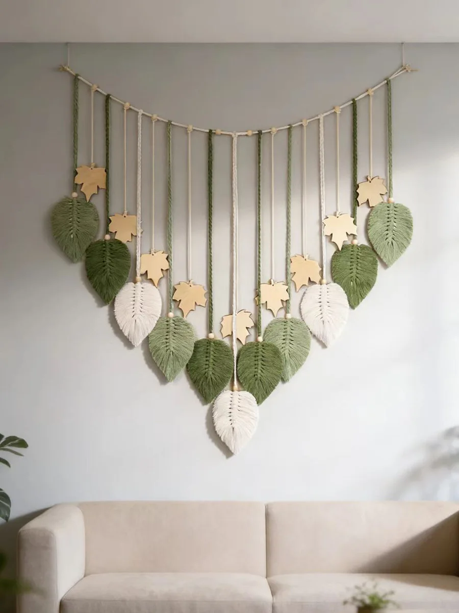 Nordic Style Handwoven Leaf Wall Hanging Tapestry Room Decorative Wall Decorations Handcrafted Living Room Wall Art
Nordic Style Handwoven Leaf Wall Hanging Tapestry Room Decorative Wall Decorations Handcrafted Living Room Wall Art