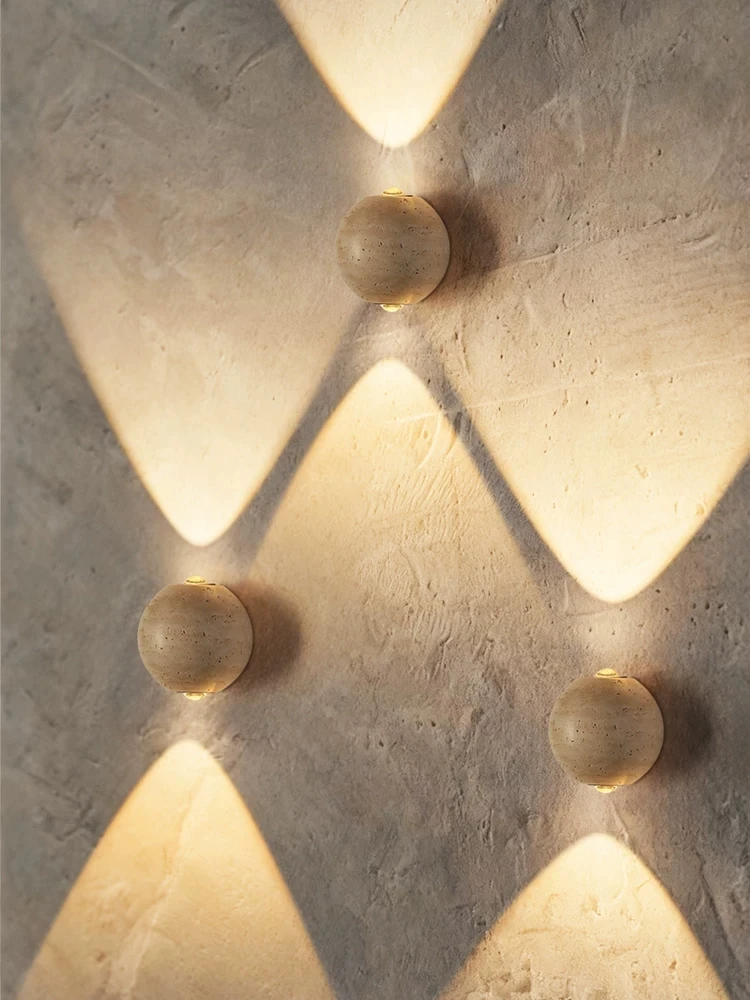 Retro designer Wabi Sabi style wall lamp, circular yellow cave stone, emitting light up and down, wall decoration lighting
Retro designer Wabi Sabi style wall lamp, circular yellow cave stone, emitting light up and down, wall decoration lighting