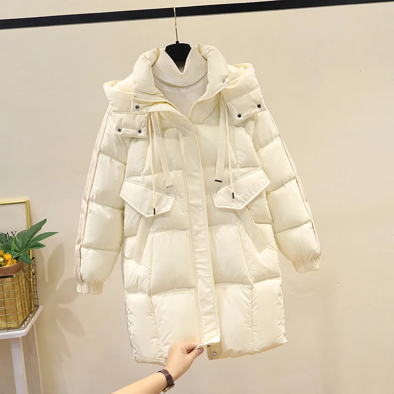 Ultra-Thiened down Cotton Jaet Women's Loose Fit Mid-Length Coat Warm Comfortable Winter Outerwear Sli Commute Sle
Ultra-Thiened down Cotton Jaet Women's Loose Fit Mid-Length Coat Warm Comfortable Winter Outerwear Sli Commute Sle