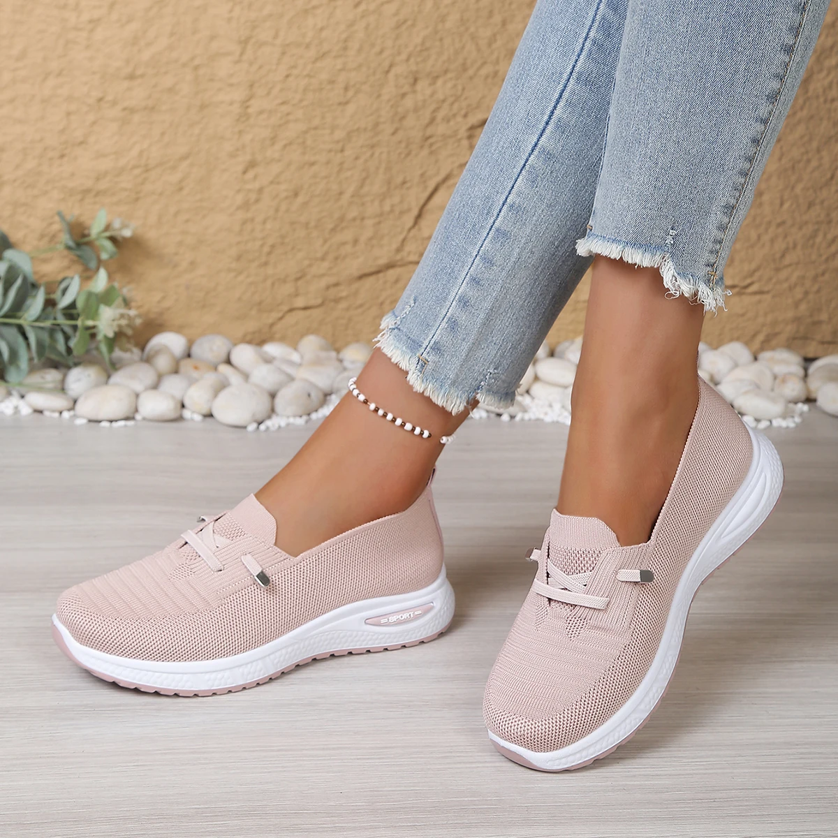 Women's Breathable Knit Wedge Loafers, Comfortable Non-slip Casual Walking Shoes, Lightweight Slip-On Sport Flats, Drop Shipping
Women's Breathable Knit Wedge Loafers, Comfortable Non-slip Casual Walking Shoes, Lightweight Slip-On Sport Flats, Drop Shipping