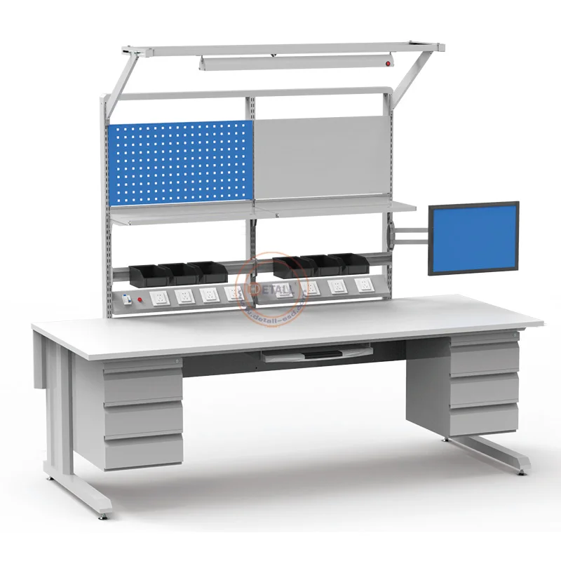 ESD Modular Anti-Static Height Adjustable Workbench with Engine Components Cold Rolled Steel Customizable for Warehouse Use
ESD Modular Anti-Static Height Adjustable Workbench with Engine Components Cold Rolled Steel Customizable for Warehouse Use