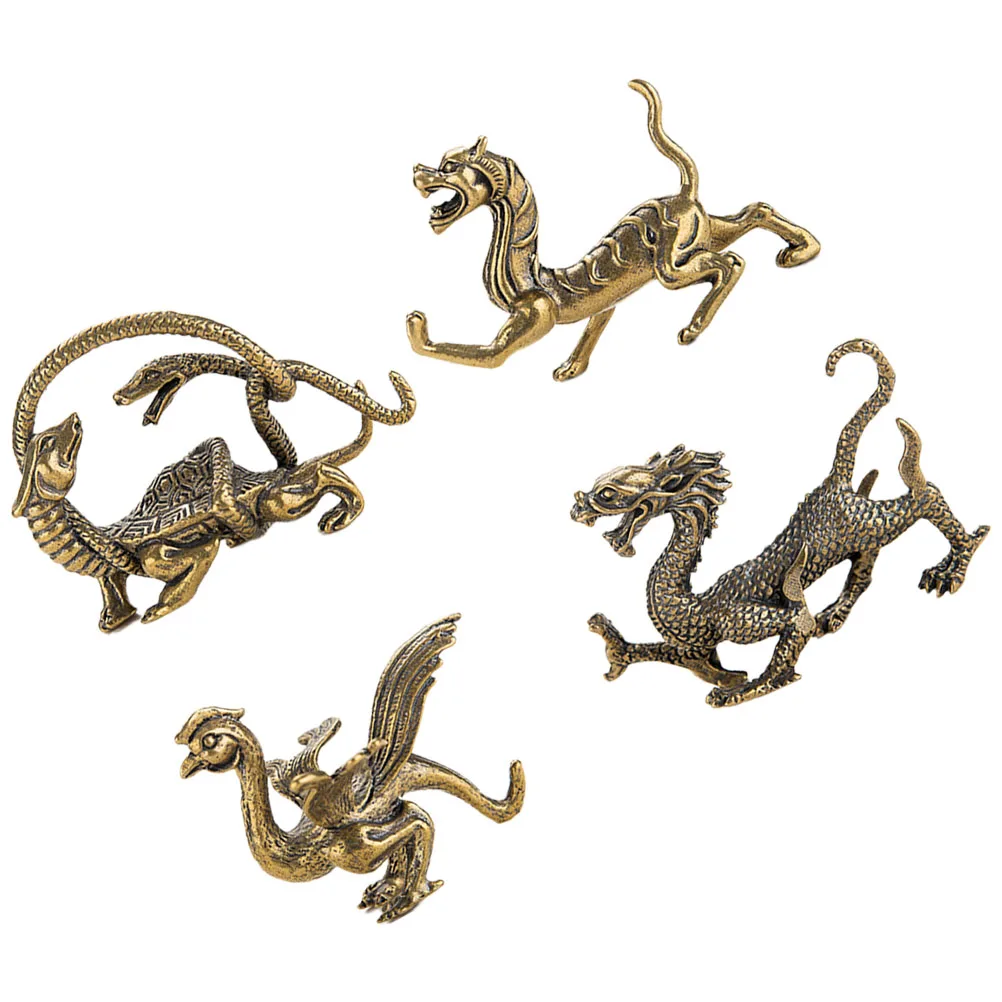 4 Pcs Baitiger Figurines Animal Animal Decoration Statue Decor Home Garden naments Brass Crafted Ancient Copper
4 Pcs Baitiger Figurines Animal Animal Decoration Statue Decor Home Garden naments Brass Crafted Ancient Copper