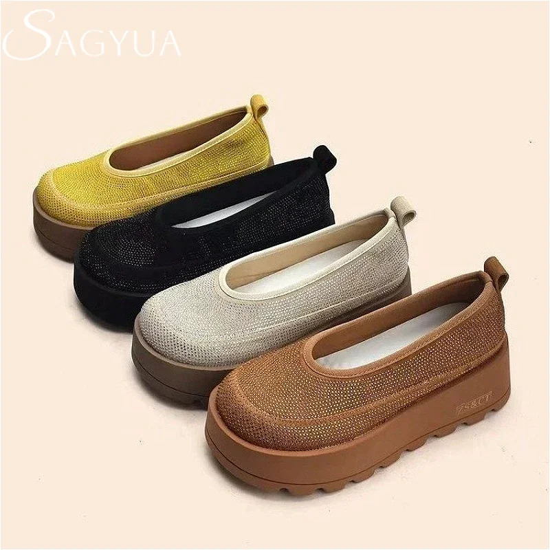 Crystal Loafers Shoes Women Platform Sandals Flats Casual Sneakers 2025 New Designer Shallow Walking Mary Jane Shoes Comfort
Crystal Loafers Shoes Women Platform Sandals Flats Casual Sneakers 2025 New Designer Shallow Walking Mary Jane Shoes Comfort