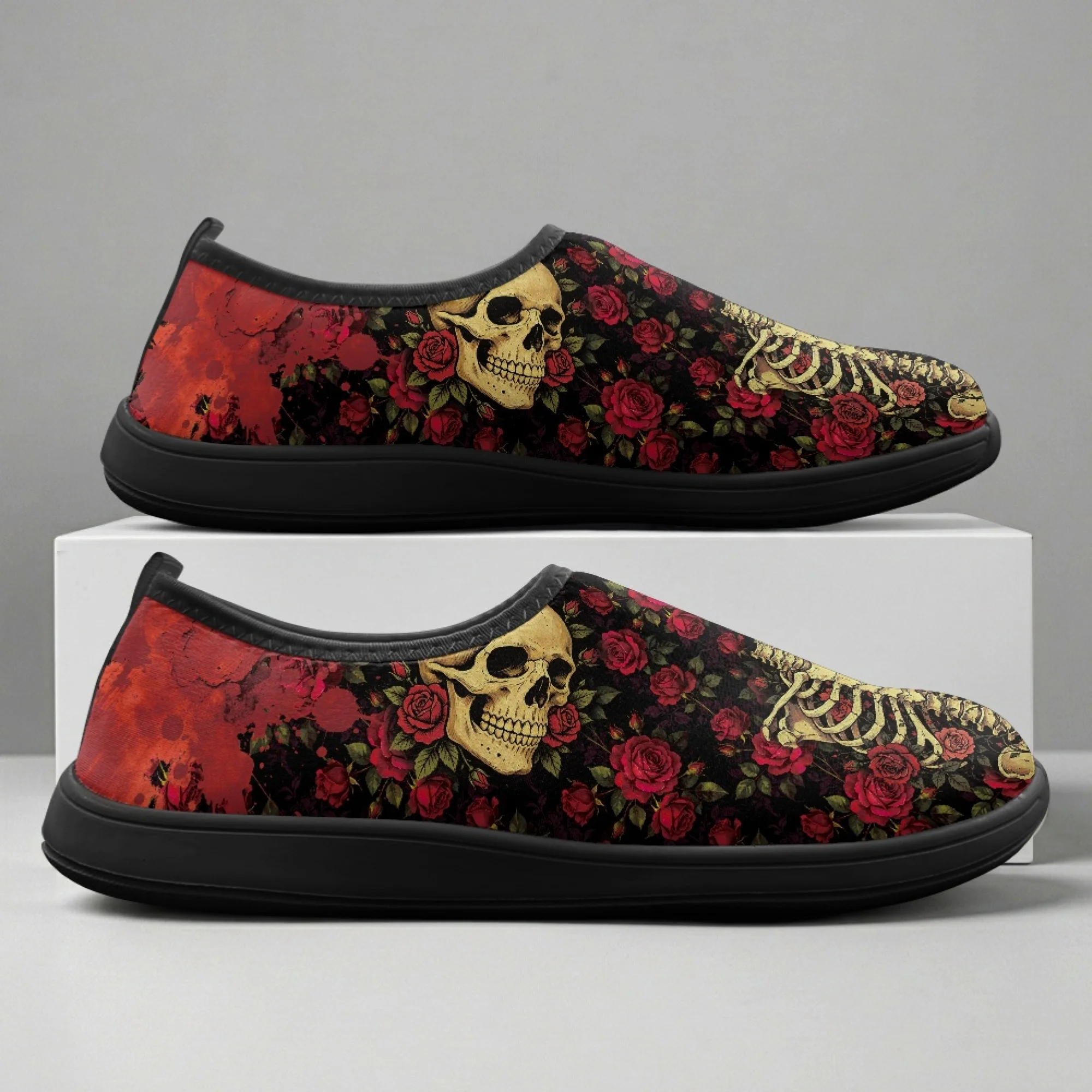 XIXIRIMIDO Slip-on Wide-toed Shoes Skull Flower Men's Breathable Mesh Shoes Womens Fashion Summer Sneakers Walking Shoes 36-46
XIXIRIMIDO Slip-on Wide-toed Shoes Skull Flower Men's Breathable Mesh Shoes Womens Fashion Summer Sneakers Walking Shoes 36-46
