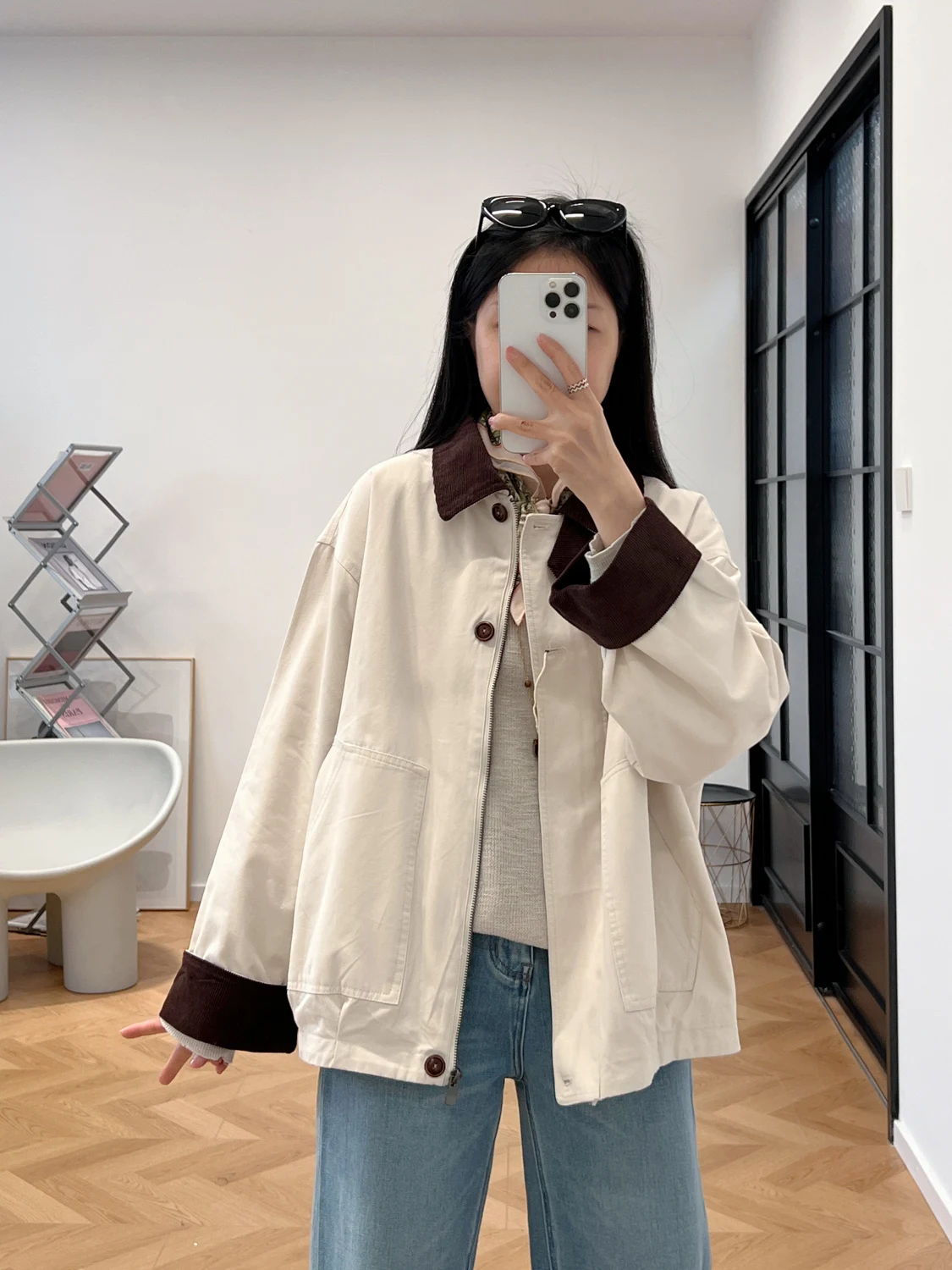 Spring Korean Style Vintage Barn Color Block Loose Casual Workwear Short Jacket Women's Comfortable Cotton Long Sleeve Coat
Spring Korean Style Vintage Barn Color Block Loose Casual Workwear Short Jacket Women's Comfortable Cotton Long Sleeve Coat