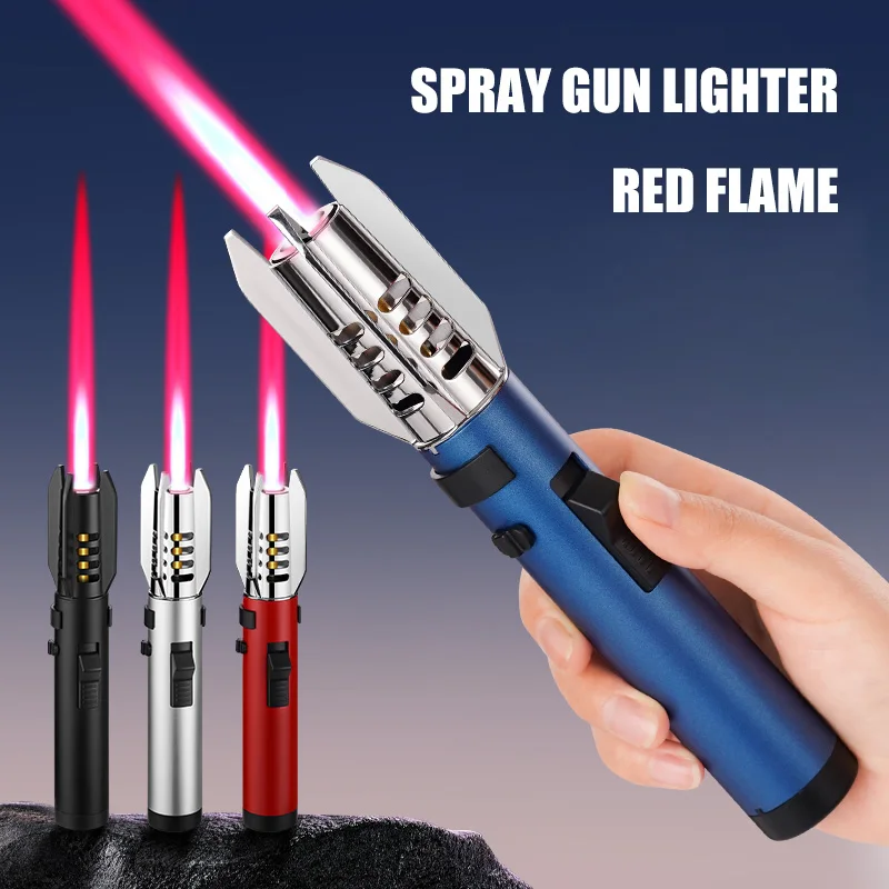 Strong flame torch outdoor lighter windproof red flame adjustable flame size 360 ° inverted ignition camping kitchen tool
Strong flame torch outdoor lighter windproof red flame adjustable flame size 360 ° inverted ignition camping kitchen tool
