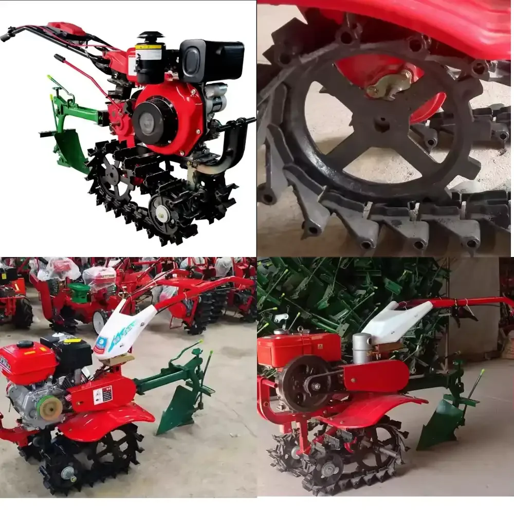 Factory 7/8/9 Engine Double Chain Track Type Cultivator Power Tiller Rotary Tiller Small Cultivator Tiller Furrow
Factory 7/8/9 Engine Double Chain Track Type Cultivator Power Tiller Rotary Tiller Small Cultivator Tiller Furrow