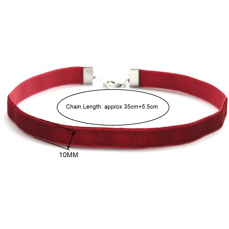 Retro Velvet Neck Strap Necklace Multi Color Women's Clavicle Chain Velvet Necklace Collar 1Pcs/Set
Retro Velvet Neck Strap Necklace Multi Color Women's Clavicle Chain Velvet Necklace Collar 1Pcs/Set