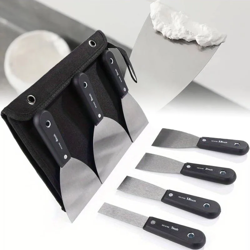 7PCS Putty Knives Set Flex Drywall Knife Paint Scraper Kit 7 Sizes Soft Grip Handle Carbon Steel Blade Canvas Storage Bag Includ
7PCS Putty Knives Set Flex Drywall Knife Paint Scraper Kit 7 Sizes Soft Grip Handle Carbon Steel Blade Canvas Storage Bag Includ