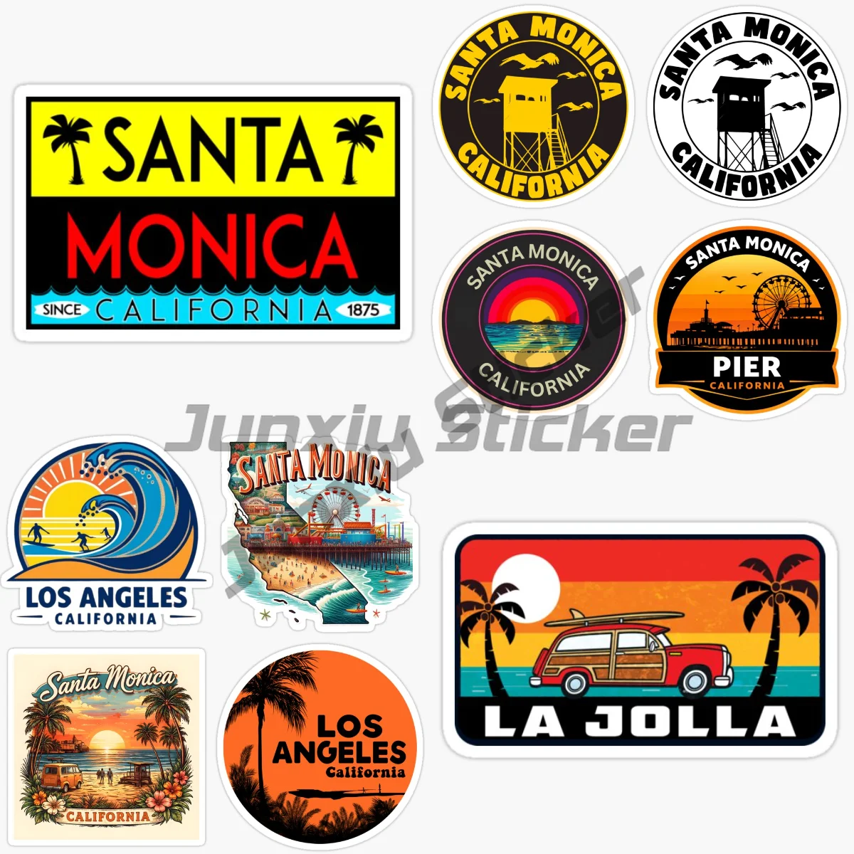 Santa Monica USA Los Angeles Beautiful Scenery Vinyl Self-adhesive Car Sticker Decoration Waterproof Decals
Santa Monica USA Los Angeles Beautiful Scenery Vinyl Self-adhesive Car Sticker Decoration Waterproof Decals