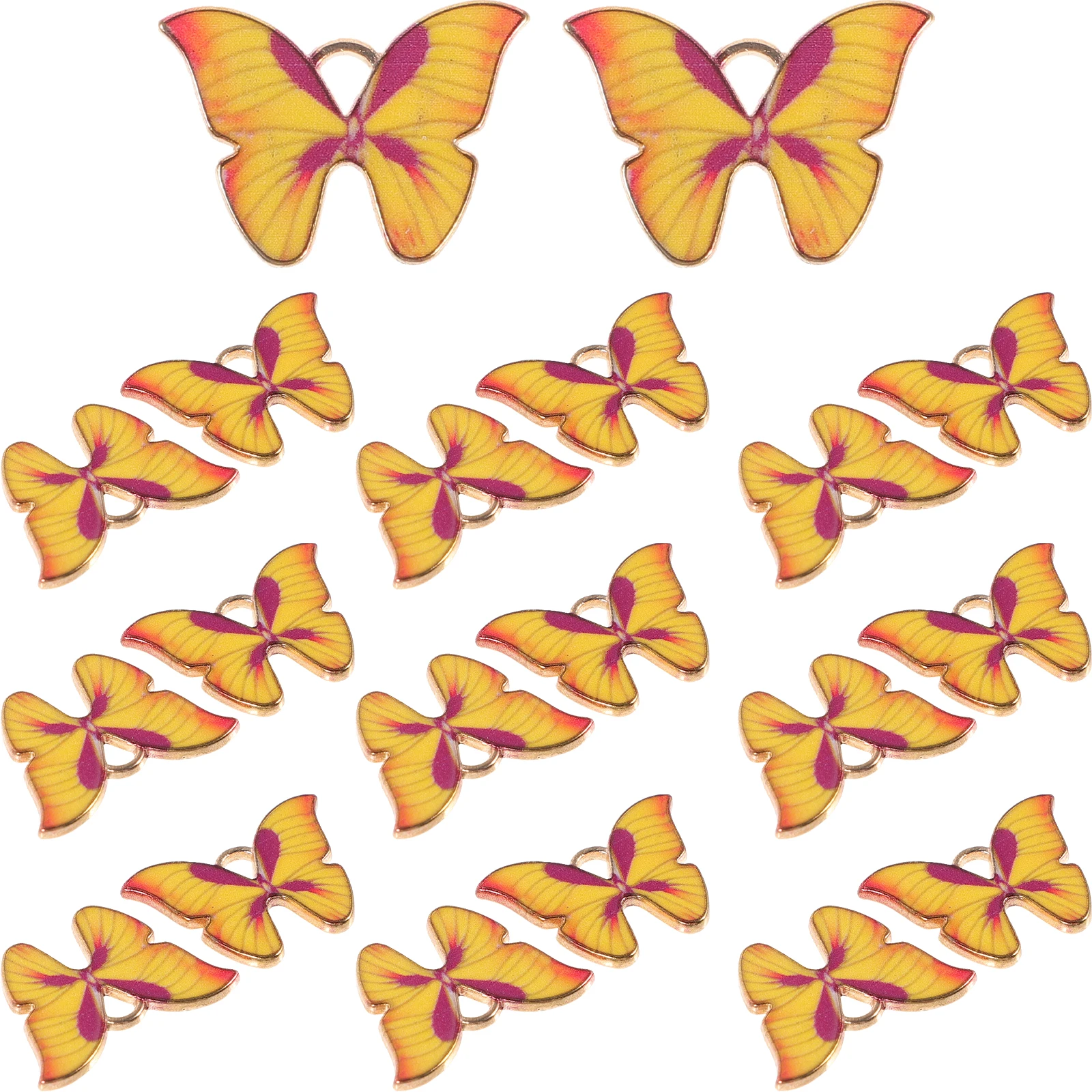 20 Pcs Colorful Butterfly Charms Lightweight Durable DIY Craft Jewelry Making Bracelet Accessories Leaf Vein Texture Pendants
20 Pcs Colorful Butterfly Charms Lightweight Durable DIY Craft Jewelry Making Bracelet Accessories Leaf Vein Texture Pendants