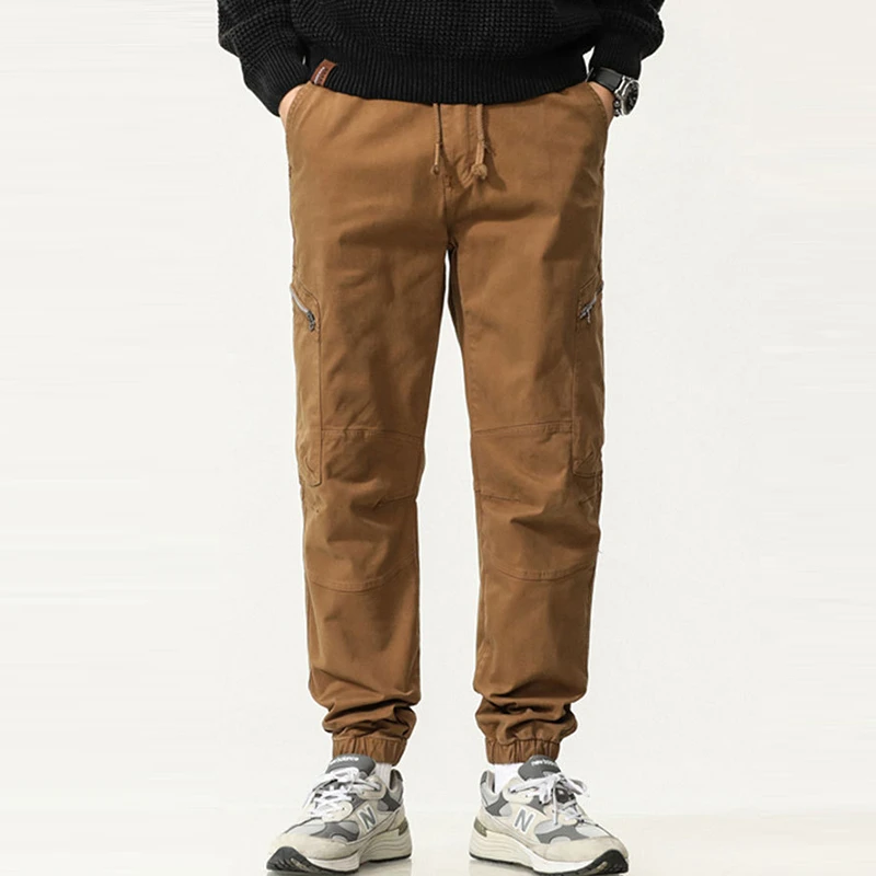 Men's Casual Pencil Pants New 2026 Spring American Retro Style Solid Color Washed Cotton Male Elastic Waist Cargo Pants N151
Men's Casual Pencil Pants New 2026 Spring American Retro Style Solid Color Washed Cotton Male Elastic Waist Cargo Pants N151