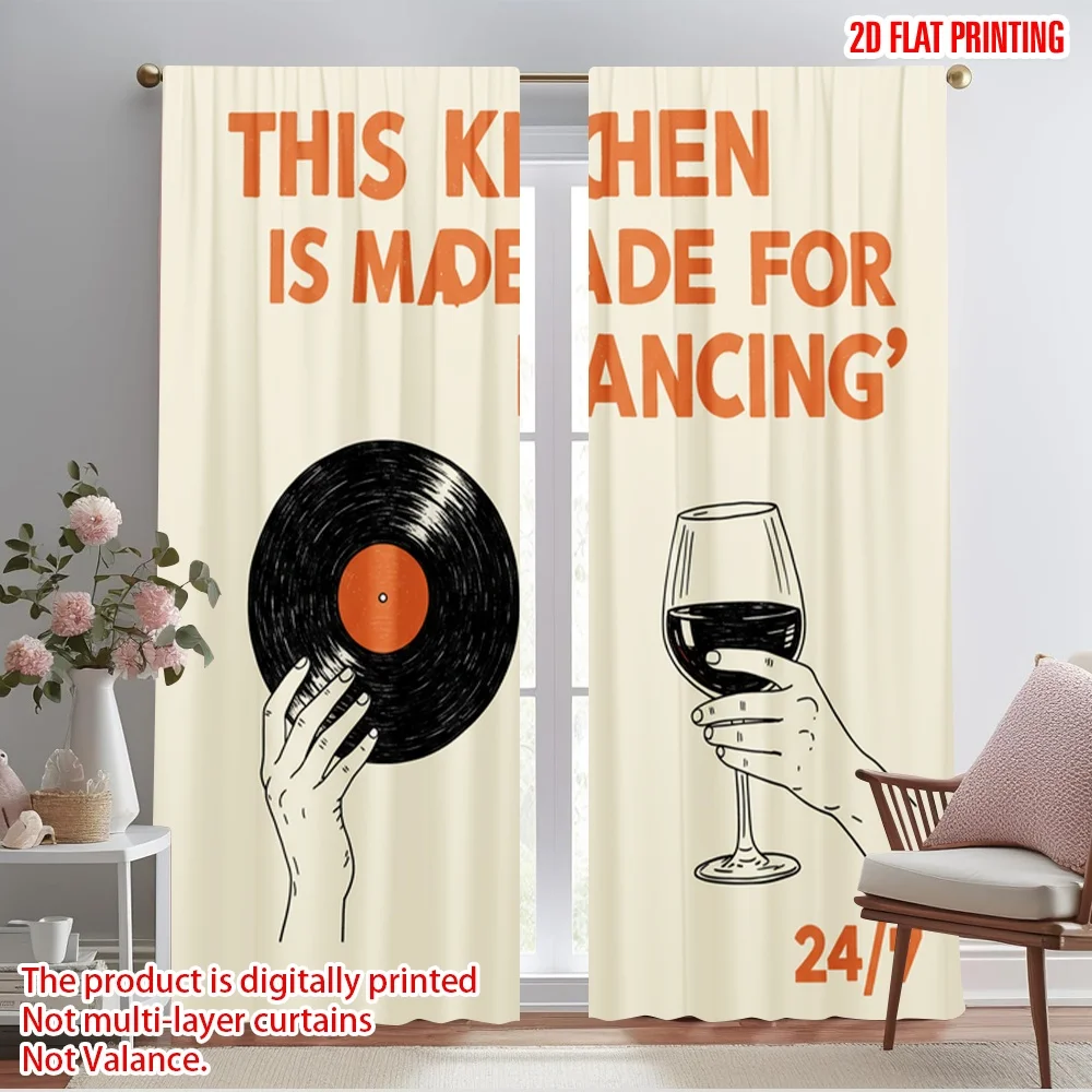 2pcs 2D flat printing Curtains Dance Vinyl Wine 24 7 Polyester Without Electricity All Season Party & Holiday Decor for Festive
2pcs 2D flat printing Curtains Dance Vinyl Wine 24 7 Polyester Without Electricity All Season Party & Holiday Decor for Festive