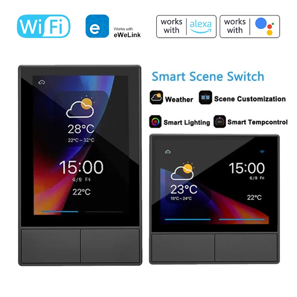 Умная центральная панель управления Wi-Fi, автоматический термостат, переключатель управления сценой кондиционера, панель HMI с сенсорным экраном
Умная центральная панель управления Wi-Fi, автоматический термостат, переключатель управления сценой кондиционера, панель HMI с сенсорным экраном
