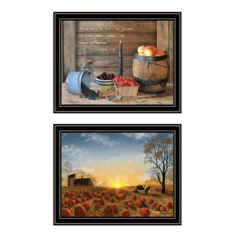 Trendy Decor 4U 2- Piece Vignette Autumn Sunrise, Fruit of the Spirit Black Framed Wall Art for Living Room, Bedroom Wall Art Print for Home Decor by Billy Jacobs
Trendy Decor 4U 2- Piece Vignette Autumn Sunrise, Fruit of the Spirit Black Framed Wall Art for Living Room, Bedroom Wall Art Print for Home Decor by Billy Jacobs