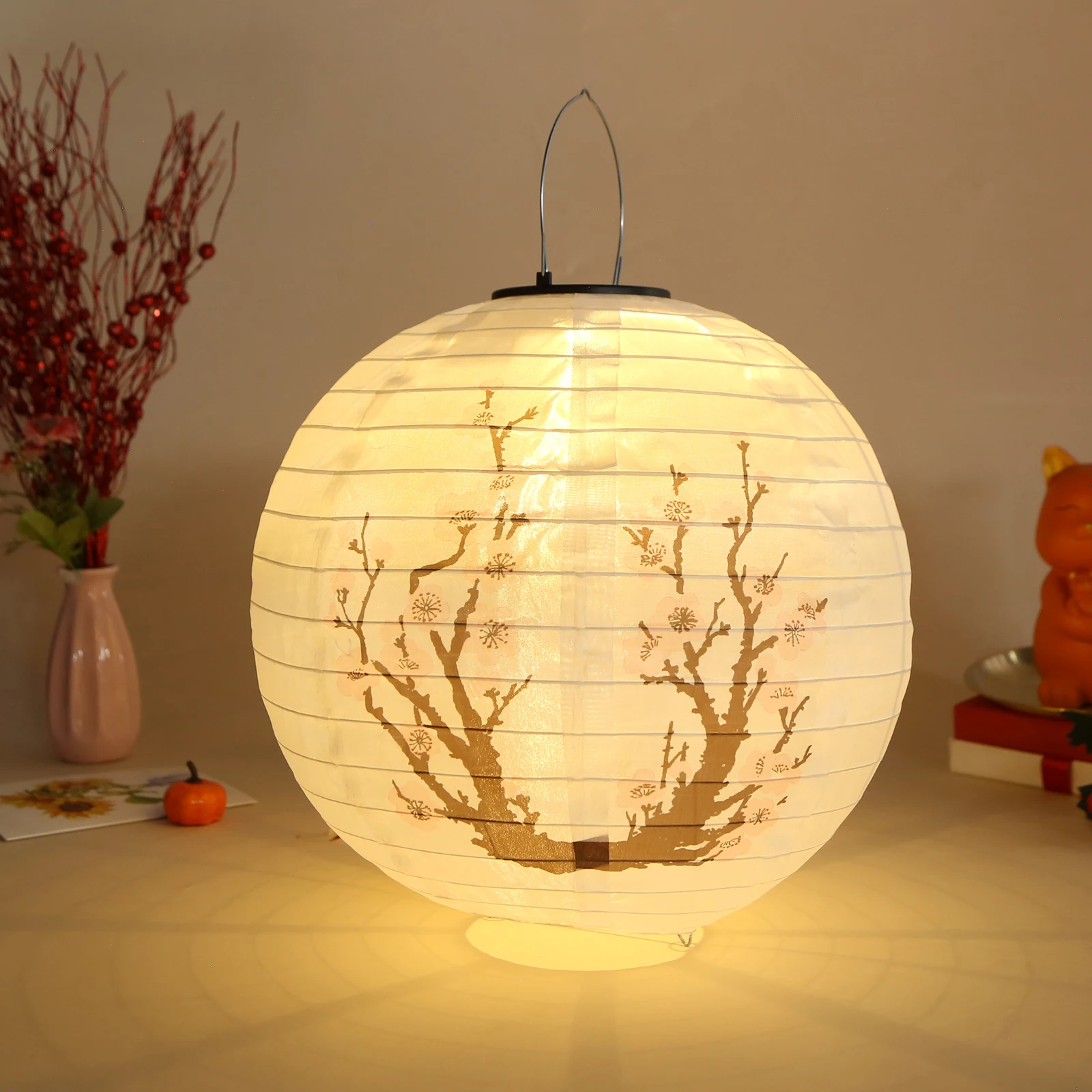 Светодиодный солнечный фонарь 30 см на солнечной энергии, светодиодные фонари с цветком сливы, IP65, водонепроницаемые уличные солнечные фонари, нейлоновый цвет для садового крыльца
Светодиодный солнечный фонарь 30 см на солнечной энергии, светодиодные фонари с цветком сливы, IP65, водонепроницаемые уличные солнечные фонари, нейлоновый цвет для садового крыльца