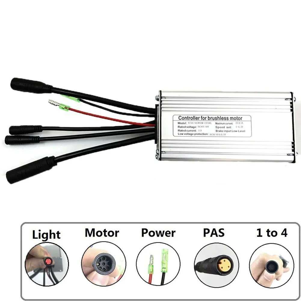 36V/48V 22A E-bike Brushless Controller Sine 36V/48V 22A E-bike Brushless Controller Connector With Light Wire Controller Parts
36V/48V 22A E-bike Brushless Controller Sine 36V/48V 22A E-bike Brushless Controller Connector With Light Wire Controller Parts