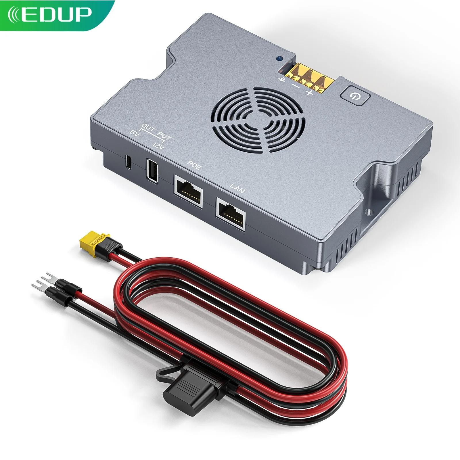 EDUP SK0116 Универсальный PoE-инжектор 320W GigE для Starlink Gen3 Enterprise V4, 36V DC, высокоскоростной PoE-источник питания с вентилятором охлаждения
EDUP SK0116 Универсальный PoE-инжектор 320W GigE для Starlink Gen3 Enterprise V4, 36V DC, высокоскоростной PoE-источник питания с вентилятором охлаждения