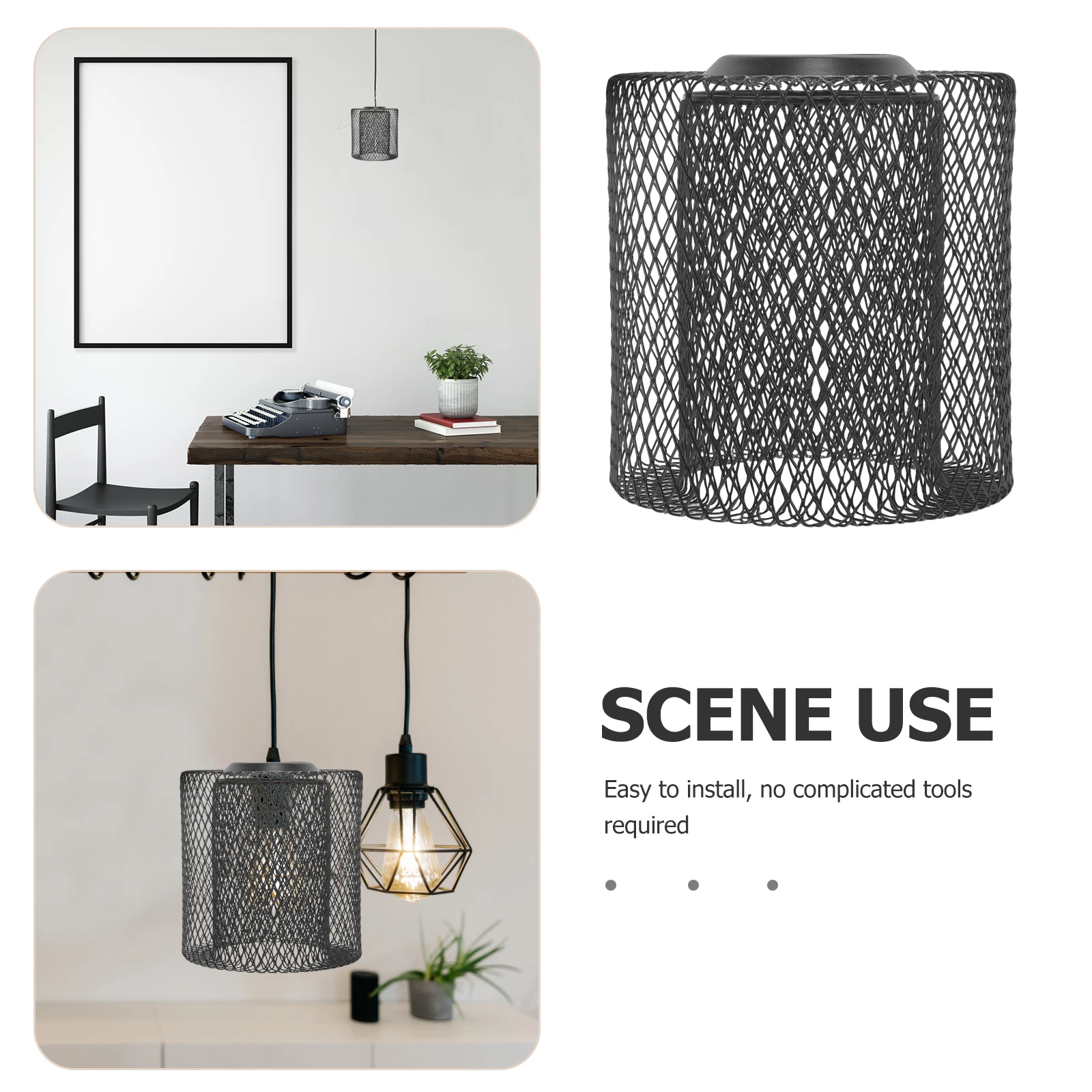 Iron Mesh Lampshade Modern Double Layer Geometric Ceiling Hanging Light Cover Industrial Metal Pendant Lamp Shade Decorative
Iron Mesh Lampshade Modern Double Layer Geometric Ceiling Hanging Light Cover Industrial Metal Pendant Lamp Shade Decorative