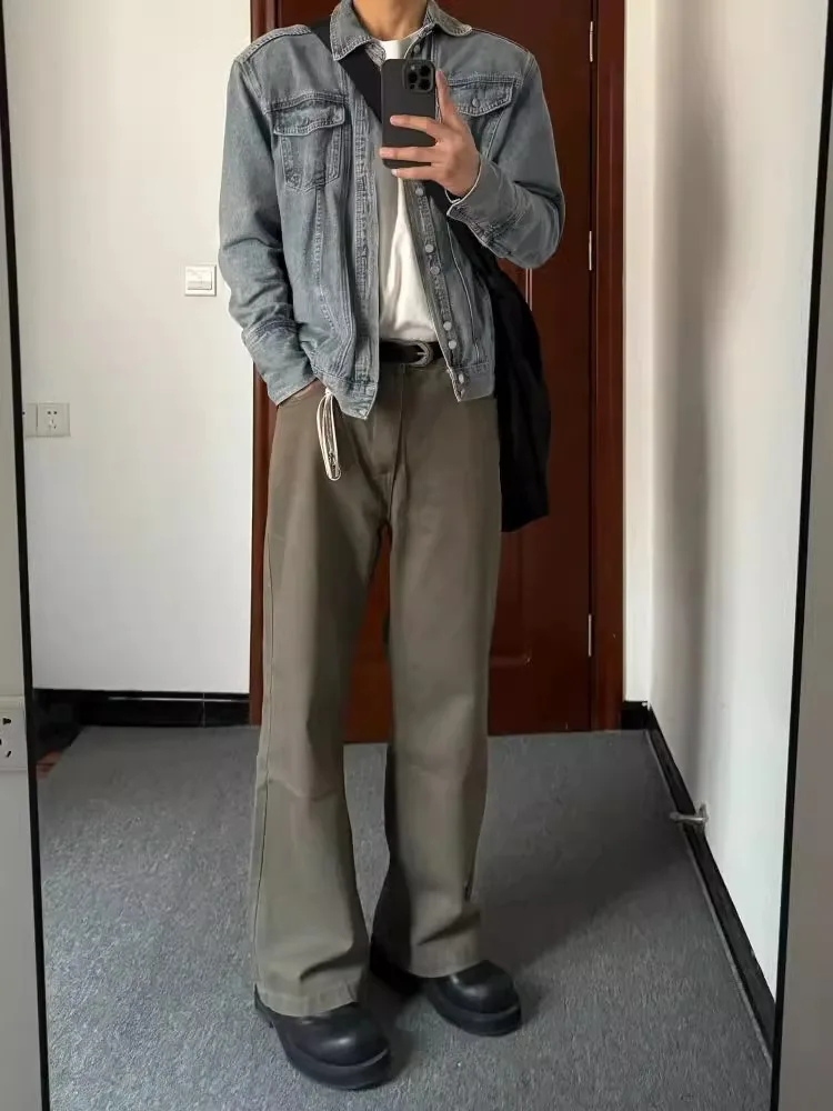 Browan Straight Leg Men's Jeans High Waist Lengthening Taller Appearances Autumn Winter Slimming Micro Flared Knife Pants
Browan Straight Leg Men's Jeans High Waist Lengthening Taller Appearances Autumn Winter Slimming Micro Flared Knife Pants