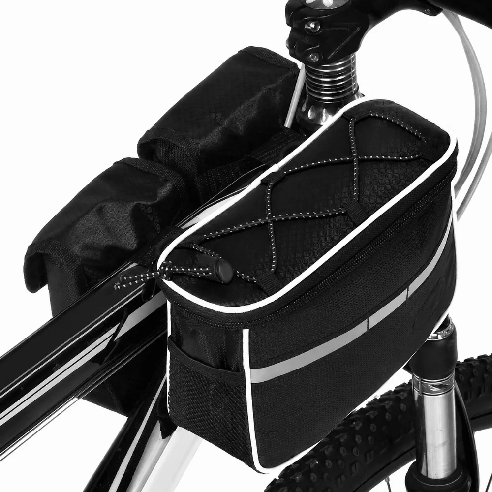 Large Capacity Bike Top Tube Bag with Rain Cover Reflective Stripe Bicycle Front Frame Bag with Shoulder strap Bike Pannier Bag
Large Capacity Bike Top Tube Bag with Rain Cover Reflective Stripe Bicycle Front Frame Bag with Shoulder strap Bike Pannier Bag