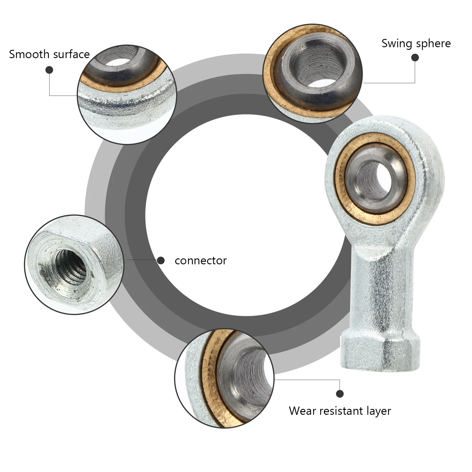 4pcs Lubricating Bearings Rod End Female Thread Connector Self Lubricating Metal Bearing Machine Accessories Stainless
4pcs Lubricating Bearings Rod End Female Thread Connector Self Lubricating Metal Bearing Machine Accessories Stainless