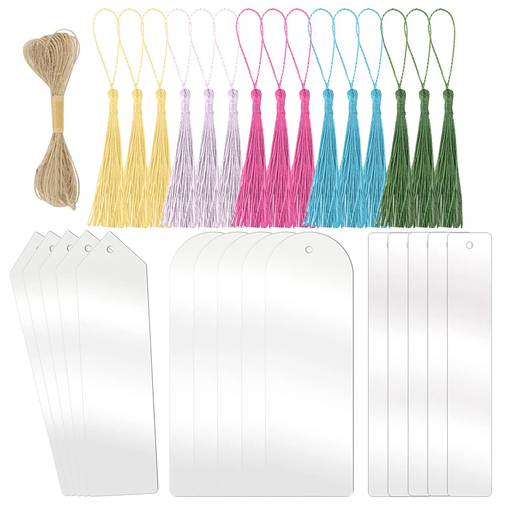 Acrylic Tassel Bookmarks Blank Unfinished for Kids Students Men Page Markers Nylon Decorative Gifts Bookmark Tassel Acrylic
Acrylic Tassel Bookmarks Blank Unfinished for Kids Students Men Page Markers Nylon Decorative Gifts Bookmark Tassel Acrylic