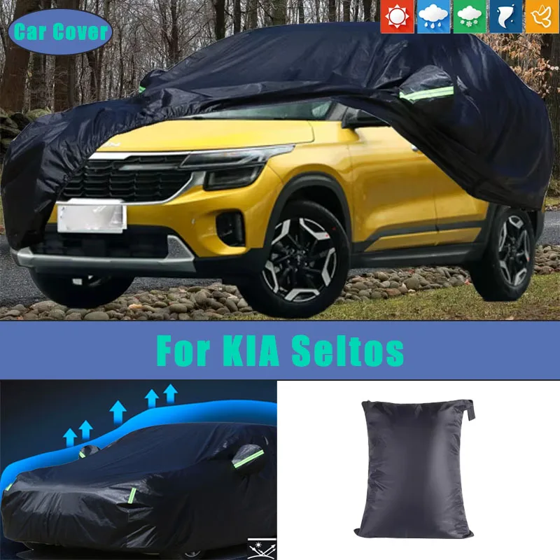 For KIA Seltos Car Full Outer Covers Outdoor Waterproof Dustproof Sun Rain Snow Protection Exterior Car Accessories
For KIA Seltos Car Full Outer Covers Outdoor Waterproof Dustproof Sun Rain Snow Protection Exterior Car Accessories