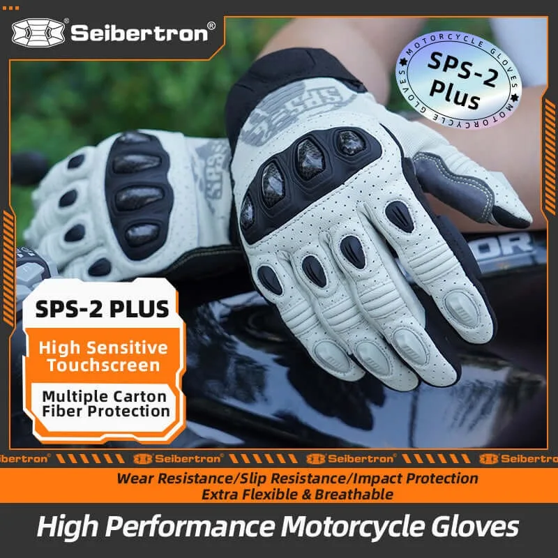 Seibertron SPS-2 PLUS Summer Motorcycle Gloves Breathable Genuine Leather Riding Gloves Enhanced Comfort and Protection Glove
Seibertron SPS-2 PLUS Summer Motorcycle Gloves Breathable Genuine Leather Riding Gloves Enhanced Comfort and Protection Glove