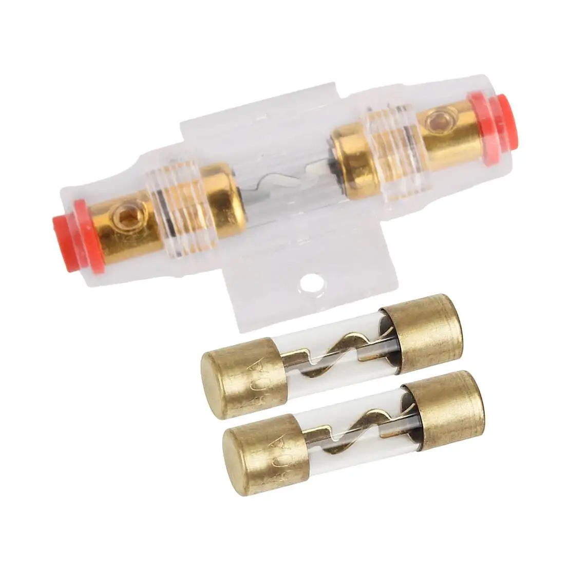 60 Amp AGU Fuse with AWG In-Line Fuse Holder 4 6 8 Gauge Fit For Car Audio Video Stereo
60 Amp AGU Fuse with AWG In-Line Fuse Holder 4 6 8 Gauge Fit For Car Audio Video Stereo