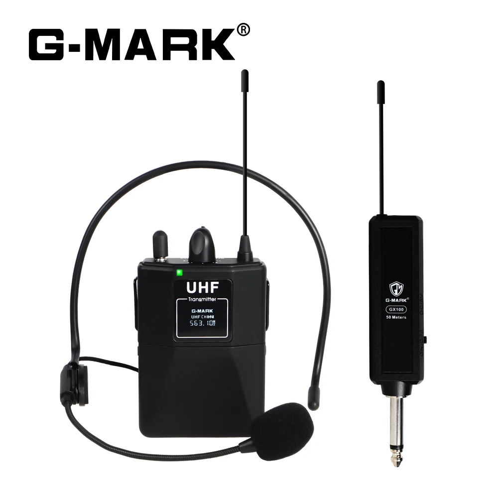 Wireless THeadset Microphone G-MARK GX100 Professional UHF Clip Mic 50M For Party Show Stage Wedding Church
Wireless THeadset Microphone G-MARK GX100 Professional UHF Clip Mic 50M For Party Show Stage Wedding Church