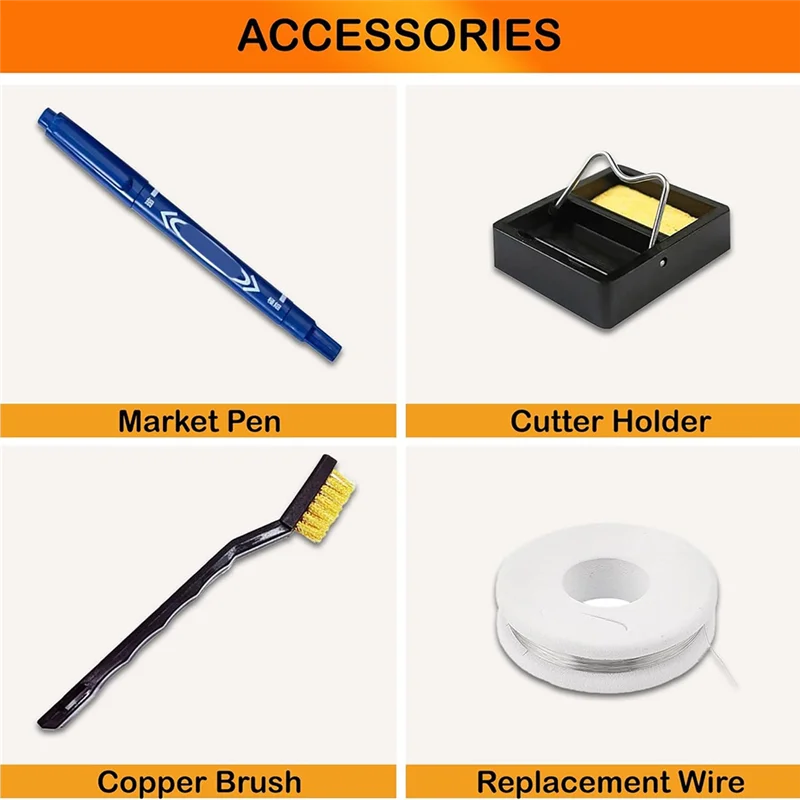 AC88-Hot Wire Foam Cutter Kit 4 In 1 Foam Cutting Set With Electric Carving Tool And Transformer Adapter US Plug
AC88-Hot Wire Foam Cutter Kit 4 In 1 Foam Cutting Set With Electric Carving Tool And Transformer Adapter US Plug
