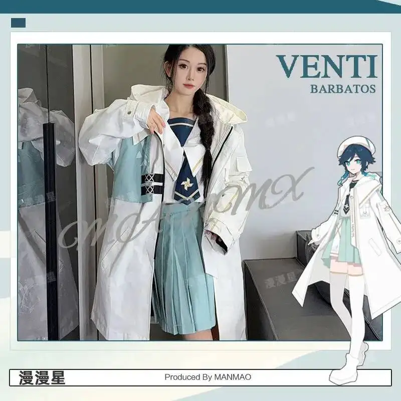 Anime Genshin Impact Cosplay Venti Women Men Loose Jacket Coat Hoodie Windbreak Acg Pant Short Sleeved Skirt Set Carnival Costum
Anime Genshin Impact Cosplay Venti Women Men Loose Jacket Coat Hoodie Windbreak Acg Pant Short Sleeved Skirt Set Carnival Costum
