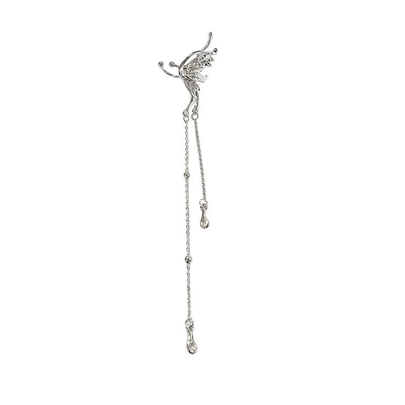 Sterling Silver Earrings Women's Butterfly Tassel Ear Bone Clip No Pierced Earrings Spice Girl Style
Sterling Silver Earrings Women's Butterfly Tassel Ear Bone Clip No Pierced Earrings Spice Girl Style