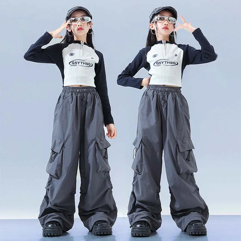 Street Dance Costume Kids Hip Hop Dance Suit Girls Jazz Performance Clothing Children Group Team Stage Costume Cargo Pants 1941
Street Dance Costume Kids Hip Hop Dance Suit Girls Jazz Performance Clothing Children Group Team Stage Costume Cargo Pants 1941