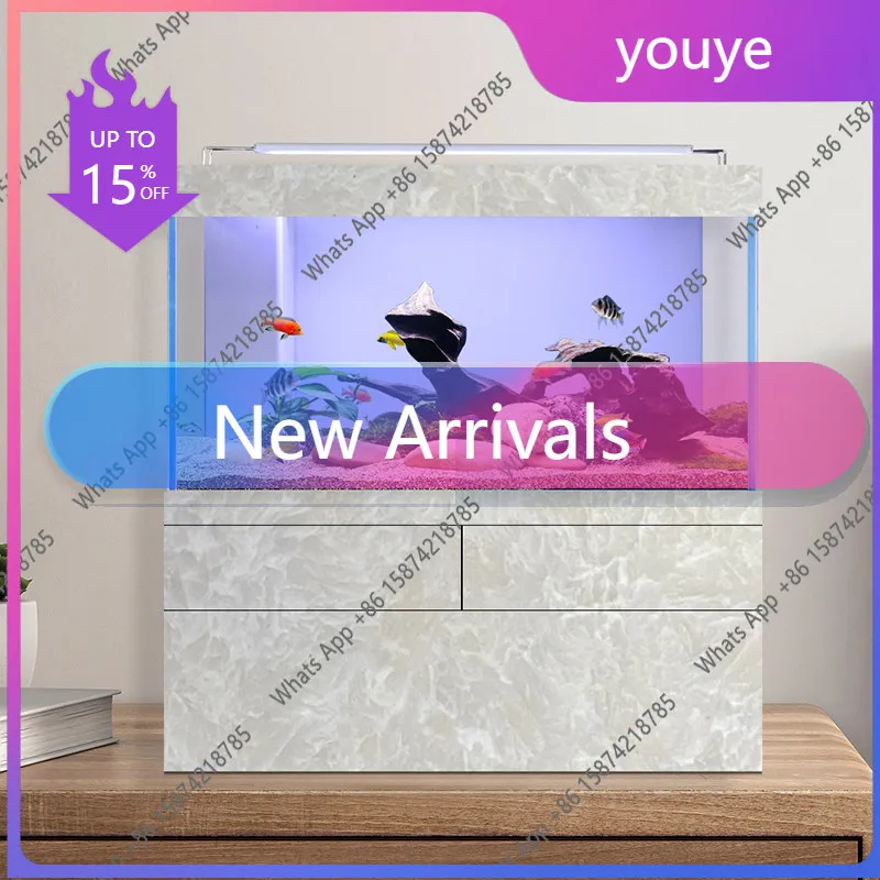 N65 Fish tank living room desktop ecological landscaping water-free household bottom filter fish tank integrated ultra-white gla
N65 Fish tank living room desktop ecological landscaping water-free household bottom filter fish tank integrated ultra-white gla