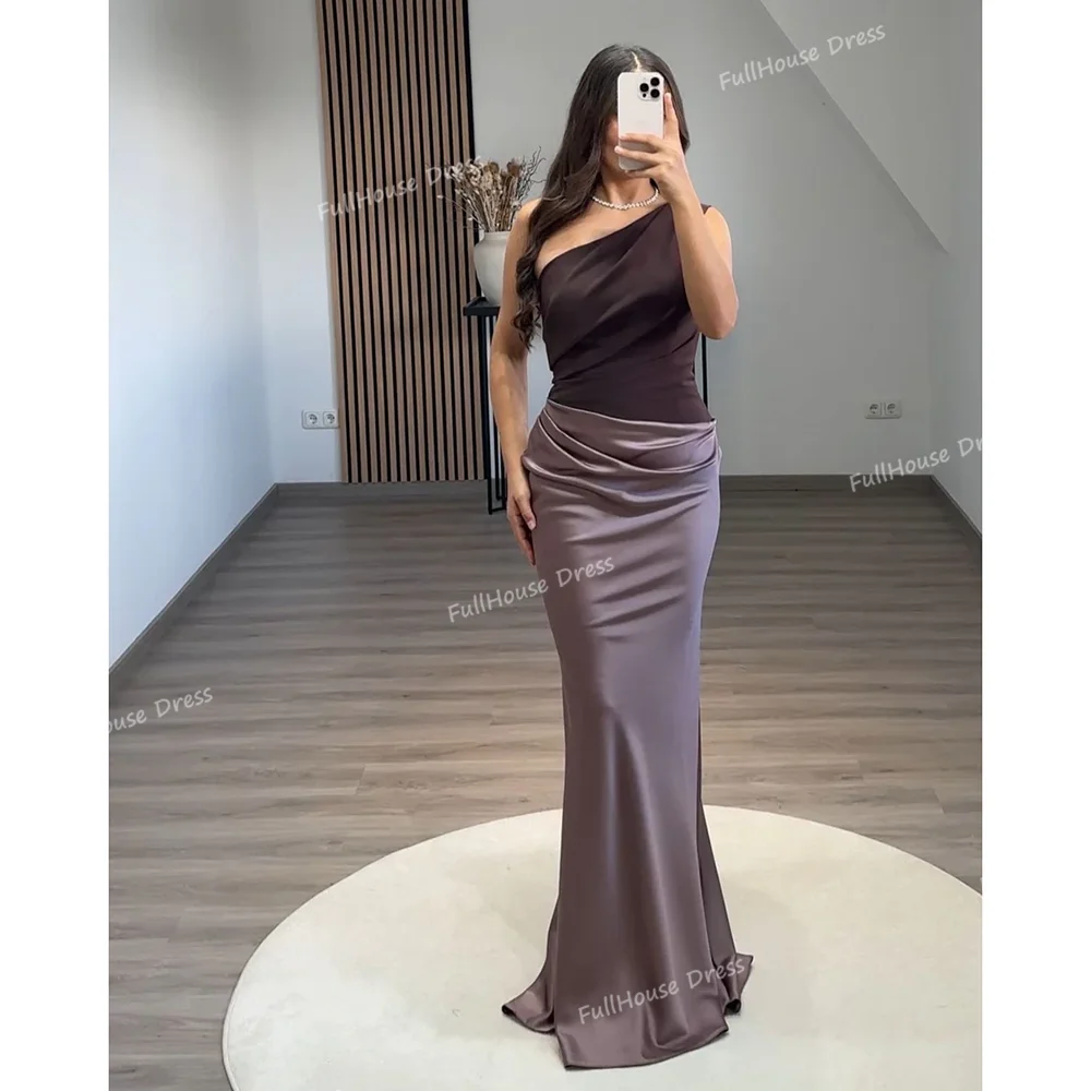 Custom Made Women's One Shoulder Pleated Sexy Sheath Backless Evening Gown Simple Floor Length Party Dress with Train vestidos
Custom Made Women's One Shoulder Pleated Sexy Sheath Backless Evening Gown Simple Floor Length Party Dress with Train vestidos