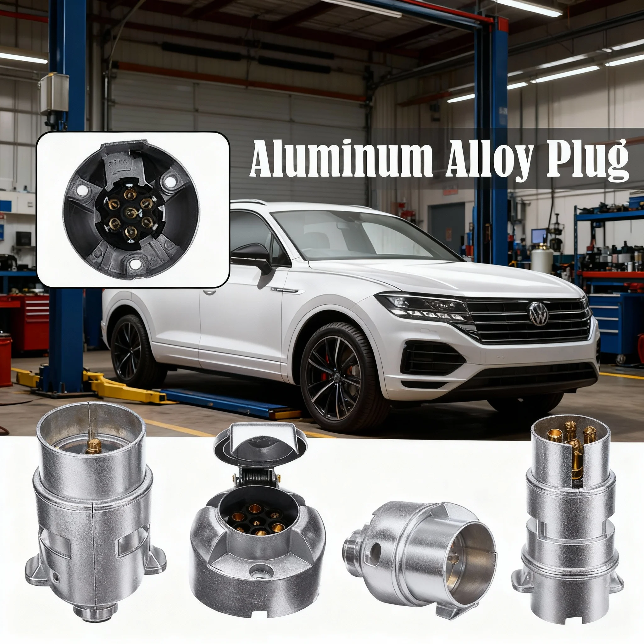 New Durable 7 Pin Aluminium Alloy Plug Trailer Truck Towing Electrics 12V Connector Professional Replacement For Truck EU Plug
New Durable 7 Pin Aluminium Alloy Plug Trailer Truck Towing Electrics 12V Connector Professional Replacement For Truck EU Plug