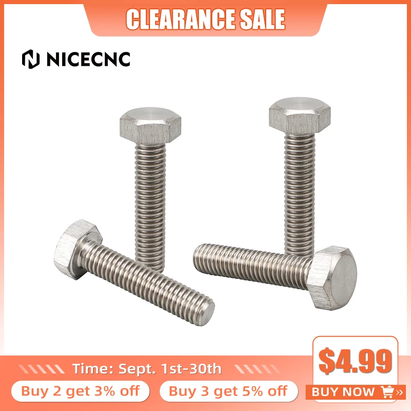 NICECNC Motorcycle Titanium Alloy M8 Bolts For YAMAHA YZ125 08-14 For Honda YZ125 08-14 Moto Accessori Heat Corrision Resistance
NICECNC Motorcycle Titanium Alloy M8 Bolts For YAMAHA YZ125 08-14 For Honda YZ125 08-14 Moto Accessori Heat Corrision Resistance