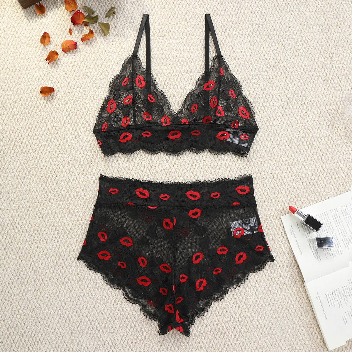 Женский комплект сексуального нижнего белья для взрослых без стального кольца, тонкое кружево, сексуальное нижнее белье с высокой талией, сексуальное нижнее белье, прозрачное порно
Женский комплект сексуального нижнего белья для взрослых без стального кольца, тонкое кружево, сексуальное нижнее белье с высокой талией, сексуальное нижнее белье, прозрачное порно