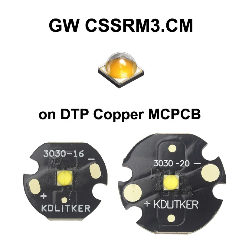 GW CSSRM3.CM 6W 2A 5700K CRI90 SMD 3030 LED Emitter Flashlight DIY Bead High Power Torch Light CRI
GW CSSRM3.CM 6W 2A 5700K CRI90 SMD 3030 LED Emitter Flashlight DIY Bead High Power Torch Light CRI