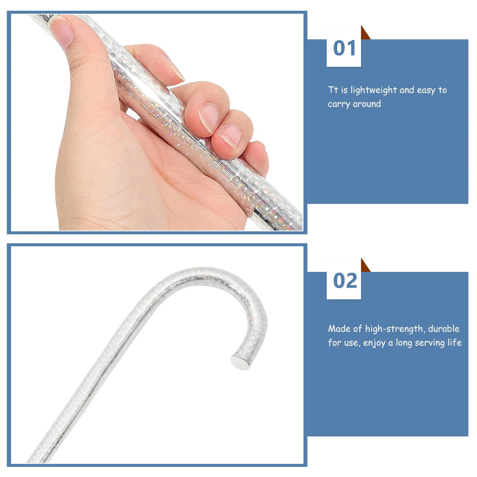 Jazz Dance Cane Silver 60cm Children cosplay Walking Stick Accessory Halloween Punk Style Party Supply Performance
Jazz Dance Cane Silver 60cm Children cosplay Walking Stick Accessory Halloween Punk Style Party Supply Performance