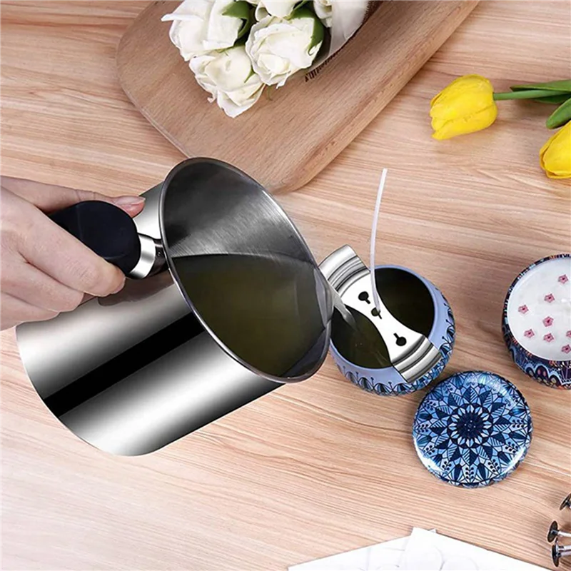 A64K 6X Candle Making Pouring Pot, 44 Oz Double Boiler Wax Melting Pot, Candle Making Pitcher, Heat-Resistant Handle
A64K 6X Candle Making Pouring Pot, 44 Oz Double Boiler Wax Melting Pot, Candle Making Pitcher, Heat-Resistant Handle