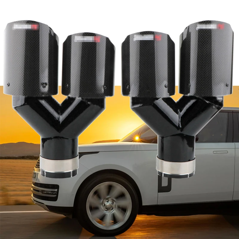 Muffler Tip Car Universal Glossy Carbon Fiber Exhaust System Pipe Mufflers Straight Stainless Black twin exhausts with A K logo
Muffler Tip Car Universal Glossy Carbon Fiber Exhaust System Pipe Mufflers Straight Stainless Black twin exhausts with A K logo