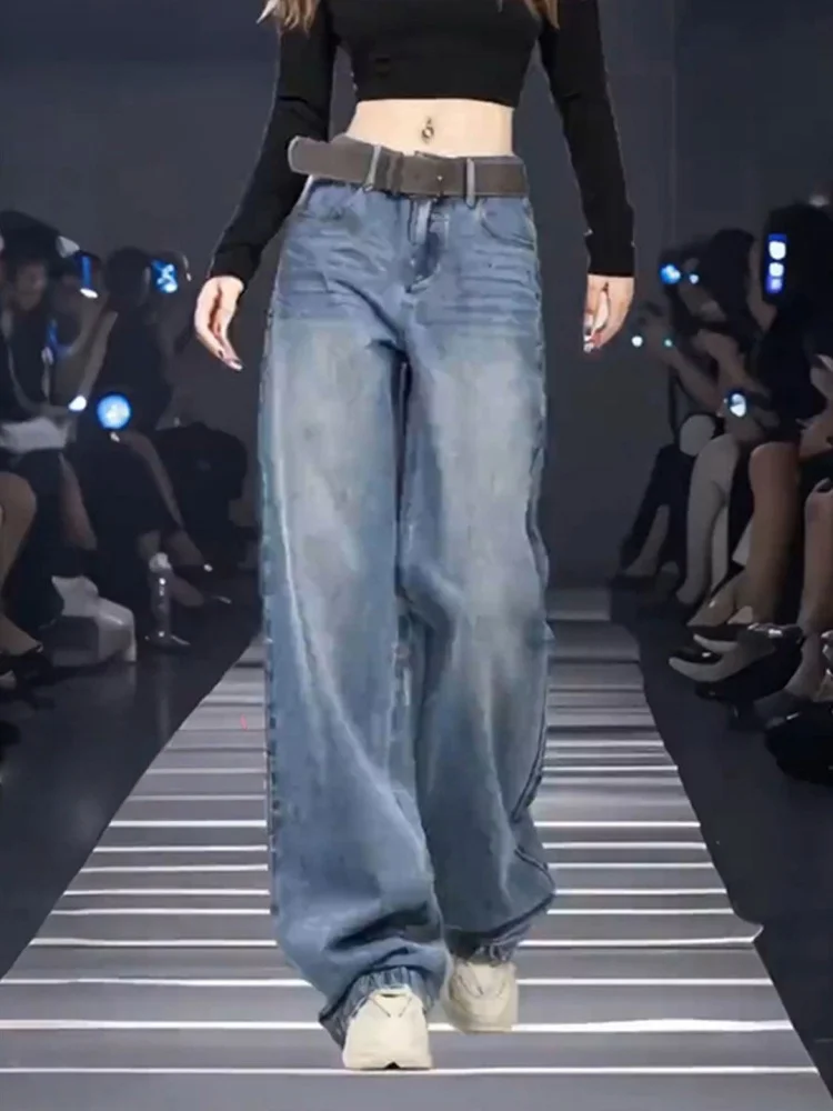 Retro High Waist Wide Leg Jeans Women's Casual Straight Cut Loose Slimming Spring New plus Size Comfortable Denim Pants
Retro High Waist Wide Leg Jeans Women's Casual Straight Cut Loose Slimming Spring New plus Size Comfortable Denim Pants