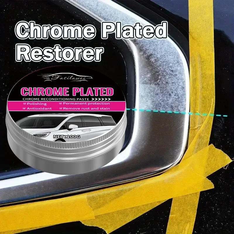 Реставратор хромированного блеска для окон и металлических поверхностей автомобиля — паста для удаления ржавчины и полировки, удаляет пятна и окисление, восстанавливает
Реставратор хромированного блеска для окон и металлических поверхностей автомобиля — паста для удаления ржавчины и полировки, удаляет пятна и окисление, восстанавливает