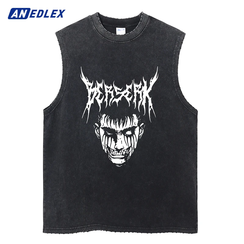 2023 Mens Harajuku Vest Streetwear Hip Hop Anime Print Tank Tops Women Casual Sleeveless Tops Shirt Vintage Washed Cotton
2023 Mens Harajuku Vest Streetwear Hip Hop Anime Print Tank Tops Women Casual Sleeveless Tops Shirt Vintage Washed Cotton