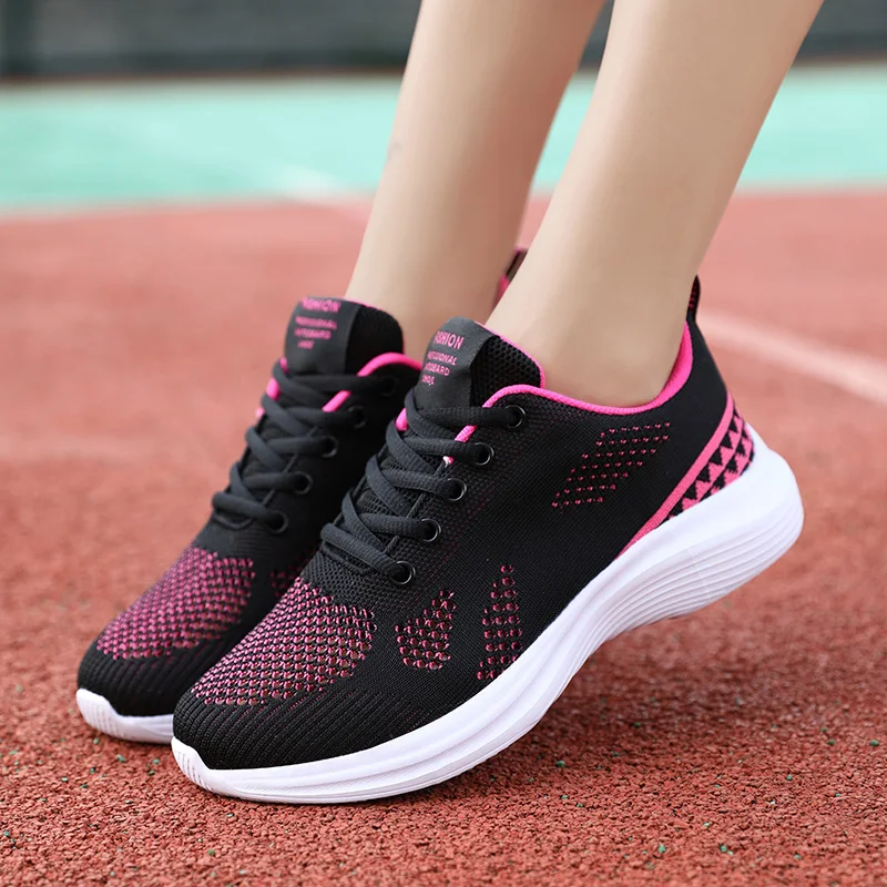 Women Mesh Running Sneaker Lace-up Fitness Sport Light Comfortable Breathable Black Walking Shoes Tenis Size 35-41
Women Mesh Running Sneaker Lace-up Fitness Sport Light Comfortable Breathable Black Walking Shoes Tenis Size 35-41